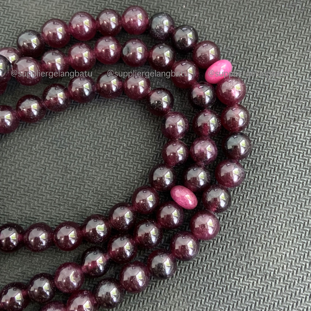 tasbih batu VIOLET QUARTZ 10mm 99 butir premium tasbeh KUARSA UNGU