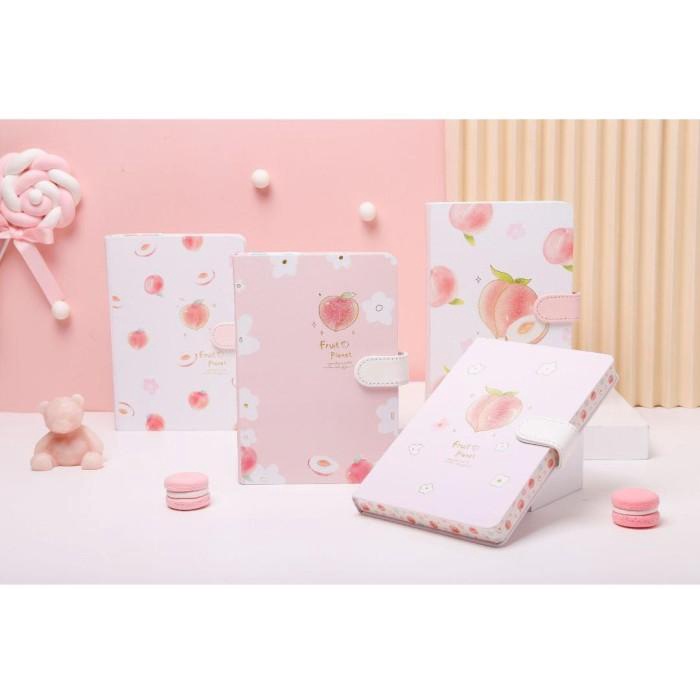 

Book Notebook Buku Catatan | Buku Agenda Peach Buku Dengan Kunci Magnet