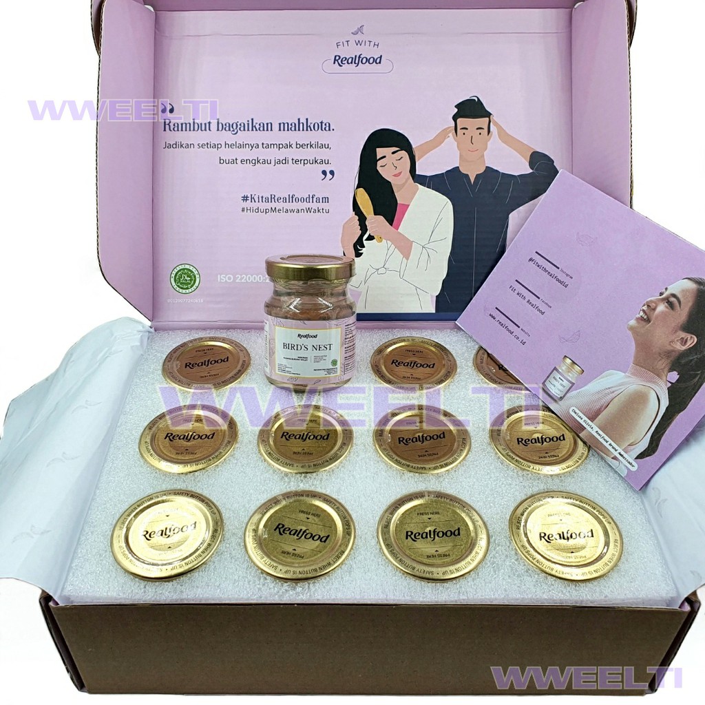 

Realfood HAIR POWER Minuman Sarang Burung Walet Asli Untuk Kesehatan Rambut