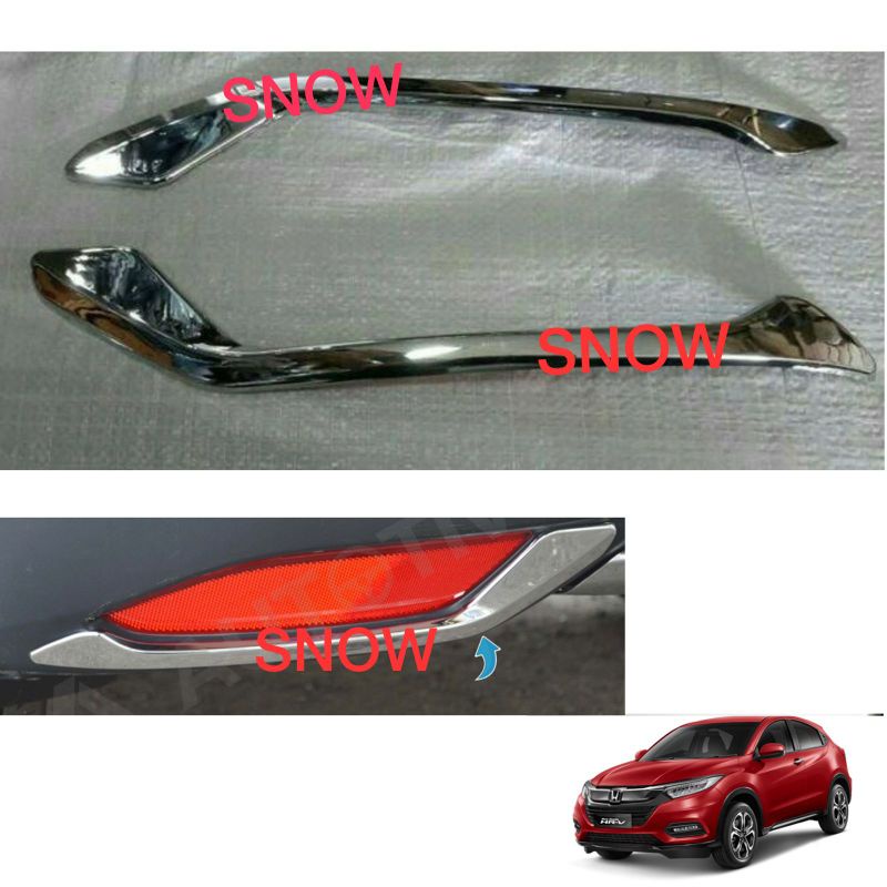 List Alis Reflektor Bawah Honda Hrv Cover Chrome