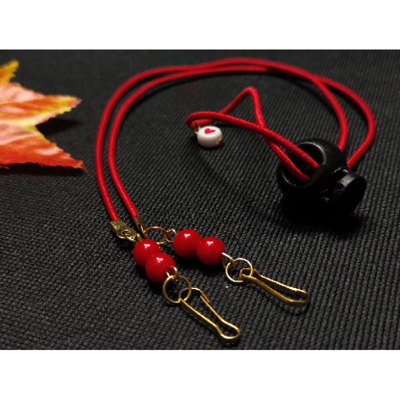 Strap Tali Masker & Konektor Tali Karet Elastis Stopper Bulat