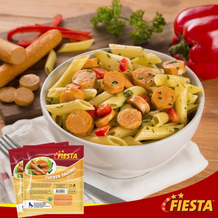 SOSIS AYAM FIESTA CHICKEN SAUSAGE 500GR HALAL CEPAT SAJI