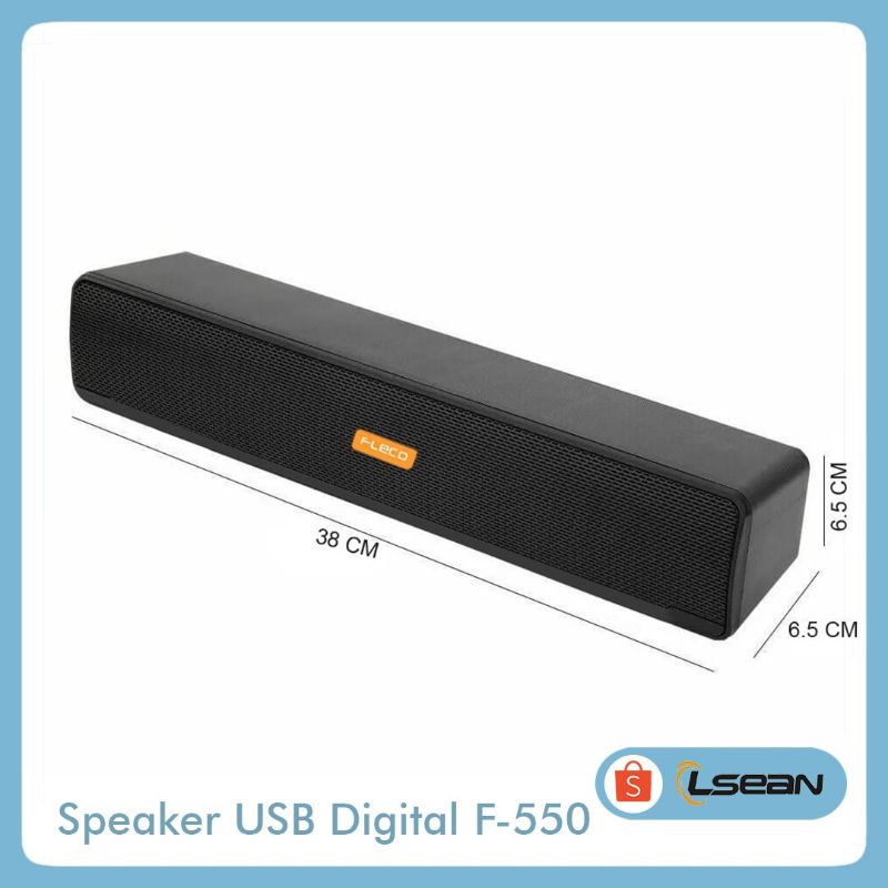 PENGERAS SUARA LAPTOP PC GAMING SUPER BASS SOUNDBAR SPEAKER PORTABLE F-550