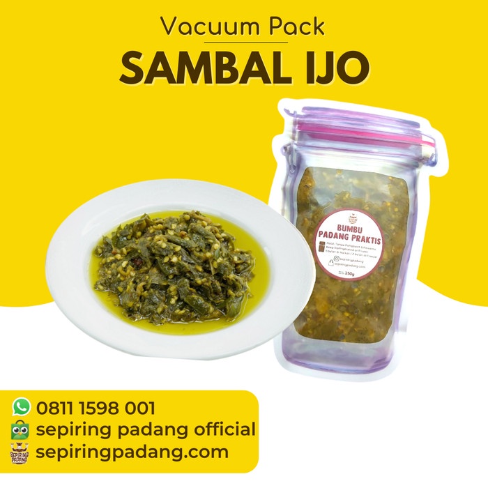 

Sambal-Aneka- Sambal Ijo Padang Vacuum Pack - 350G -Aneka-Sambal.