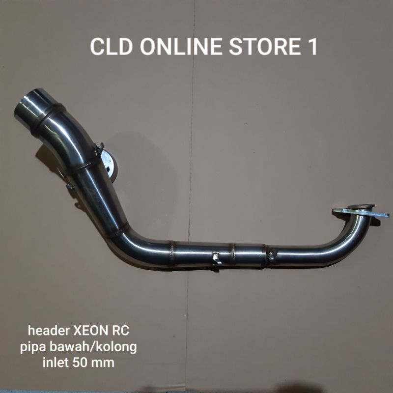 Header/pipa knalpot Cld racing utk Xeon RC pipa bawah/kolong inlet 50mm