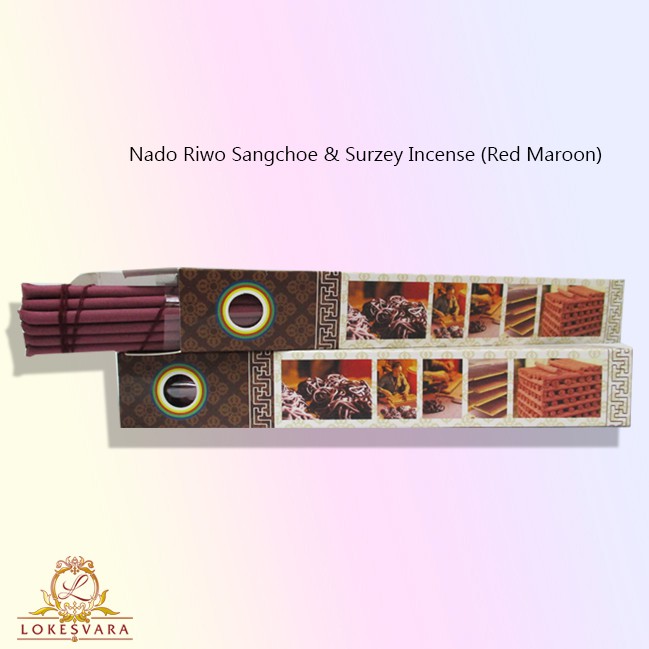 Dupa Nado Riwo Sangchoe &amp; surzey incense (red maroon)