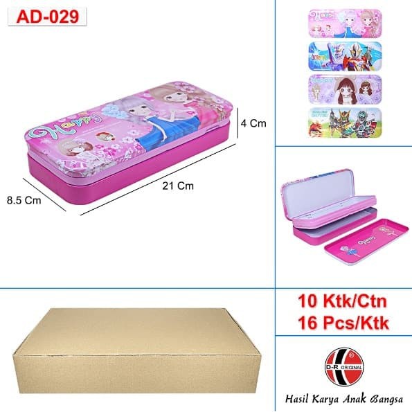 

Kotak Pensil Kaleng Besar Tingkat AD-029