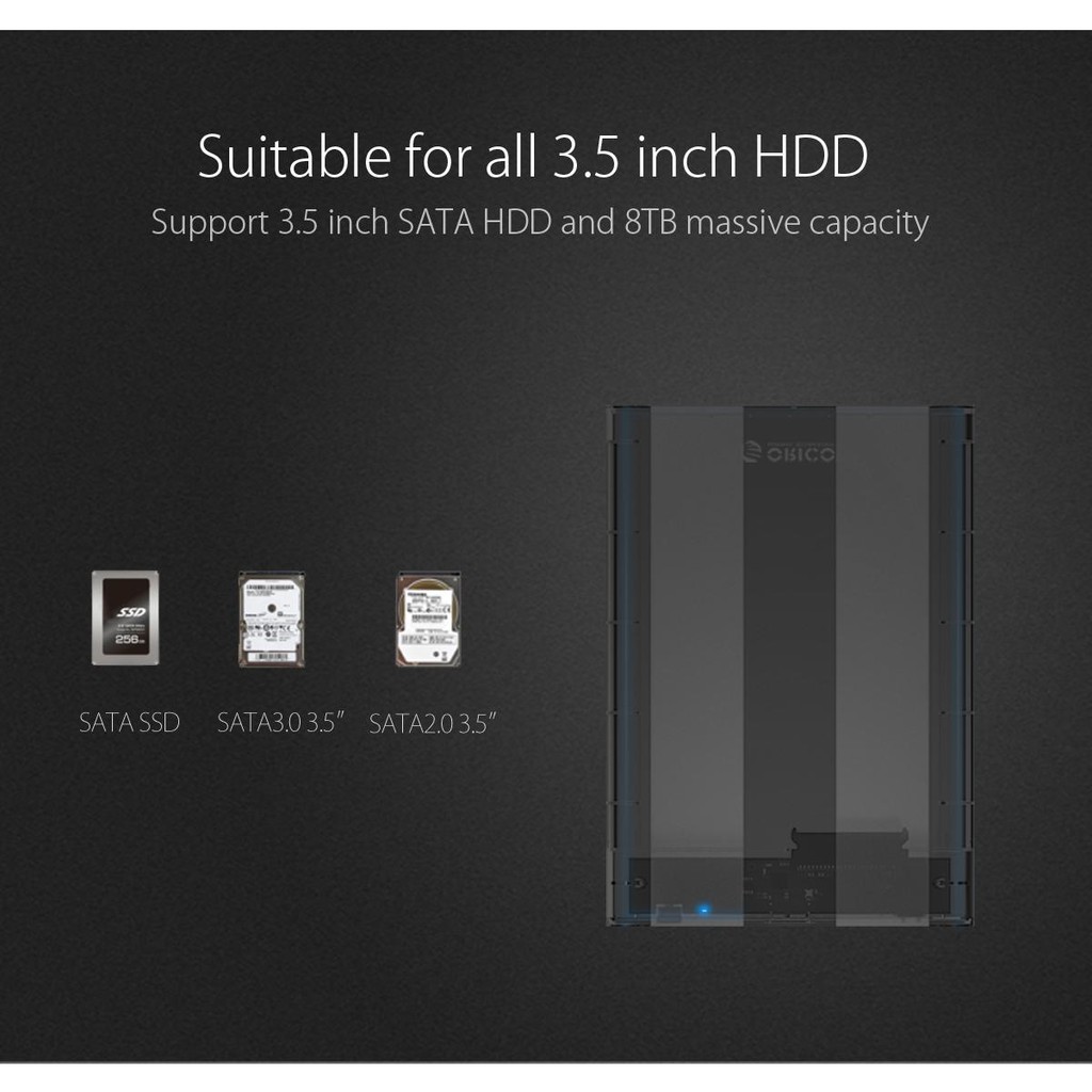 Casing Hardisk External HDD External Case 3.5 USB 3.0 Orico 3139U3 / 3139C3 3.5 Inch SATA USB 3.0 Enclosure