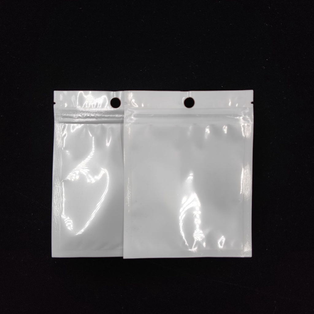 100pcs Kantong Plastik Ziplock Transparan Untuk Perhiasan / Anting / Handphone