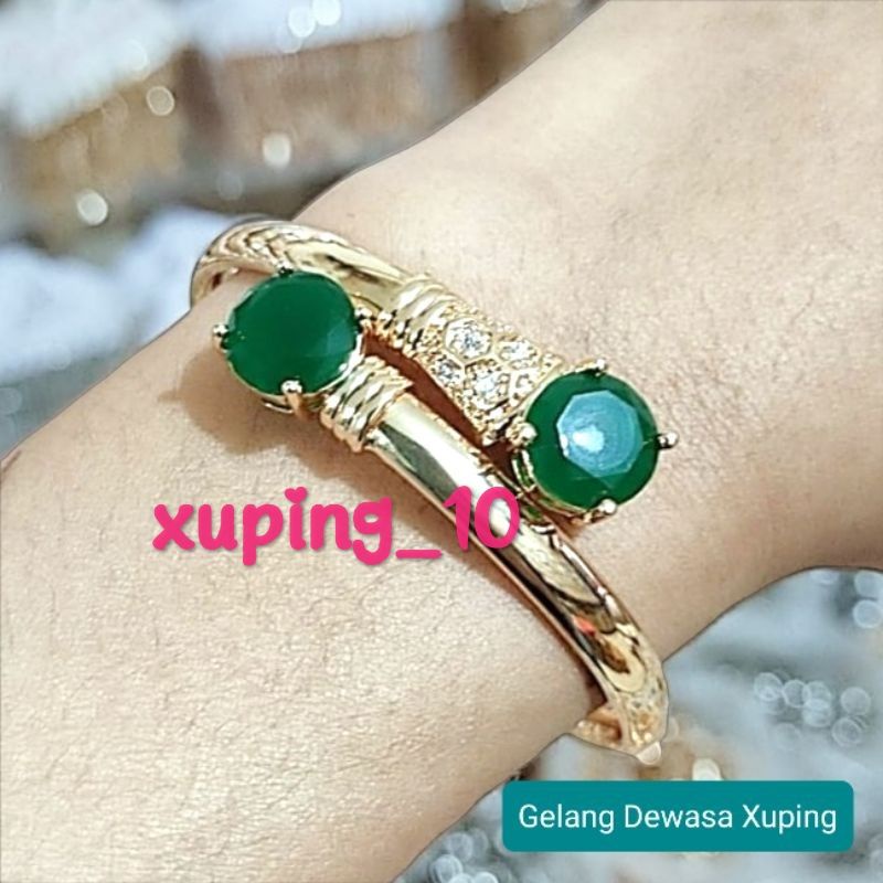 Gelang tangan wanita dewasa lapis emas perhiasan xuping aksesoris fashion