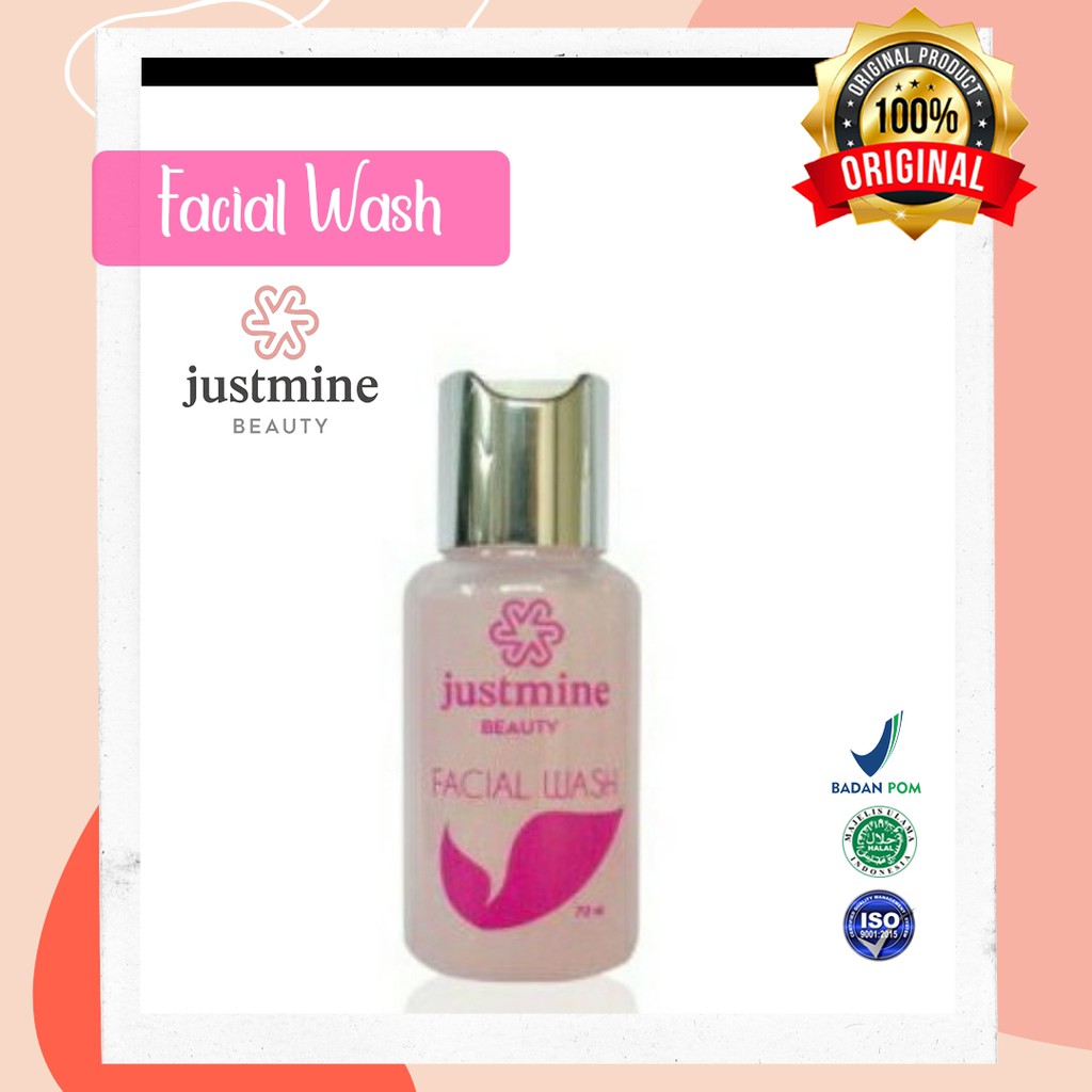 Facialwash Justmine Beauty Skincare Glowing Cantik