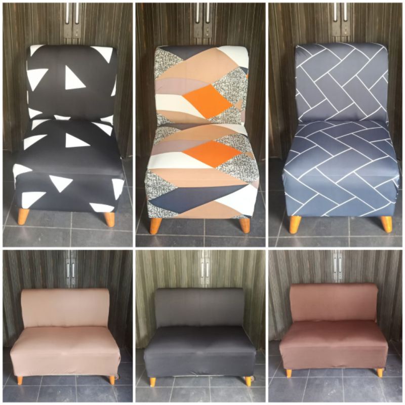 cover sofa / sarung sofa 1 2 3 seater tanpa tangan