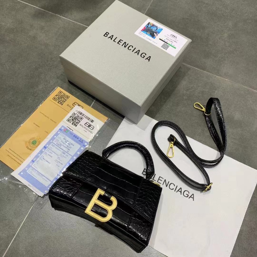 Balen Small H0ur Gl@ss TopHandle Xs 01 (FreeBox+Invoice+DustBag+BubbleWrap)