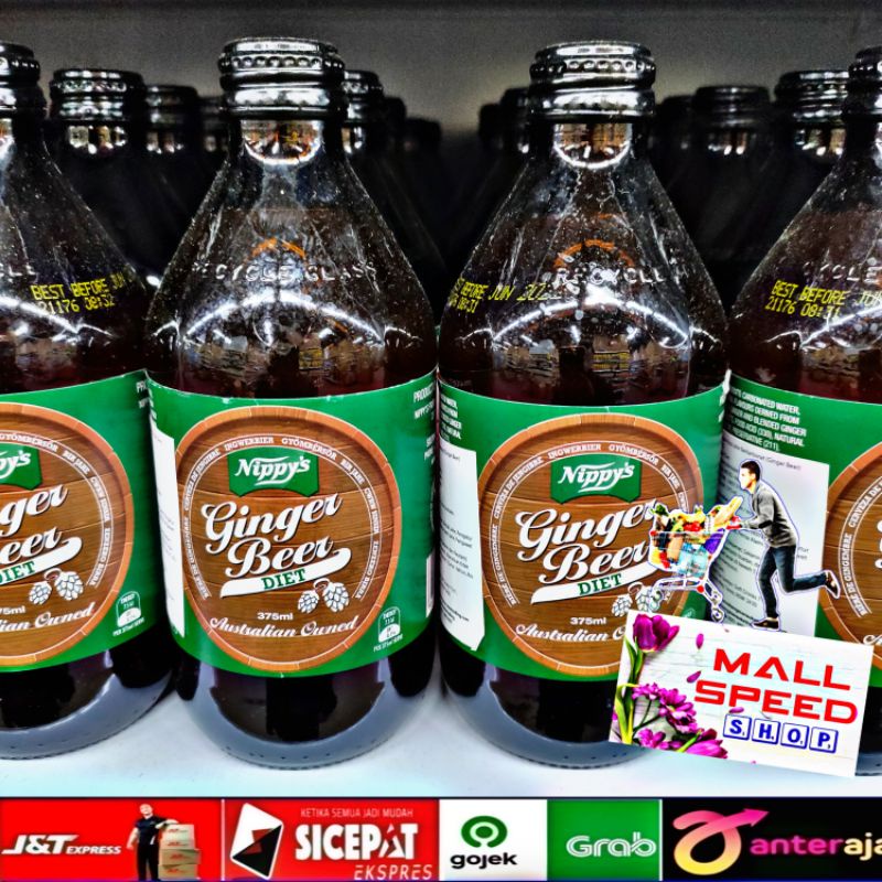 

Nippy's ginger beer diet 375ml minuman kaleng soda soft drink