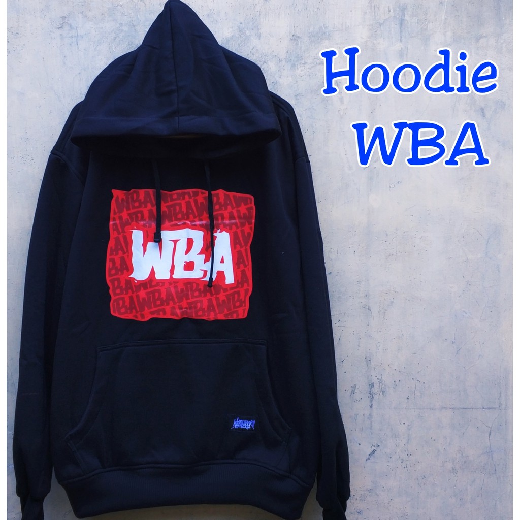 Jaket hoodie  westbrook hitam WBA