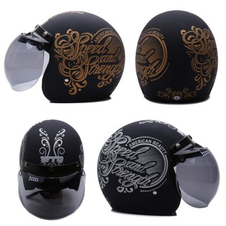 PROTECH Helm SNI Double Visor Kaca Siang Malam City Retro