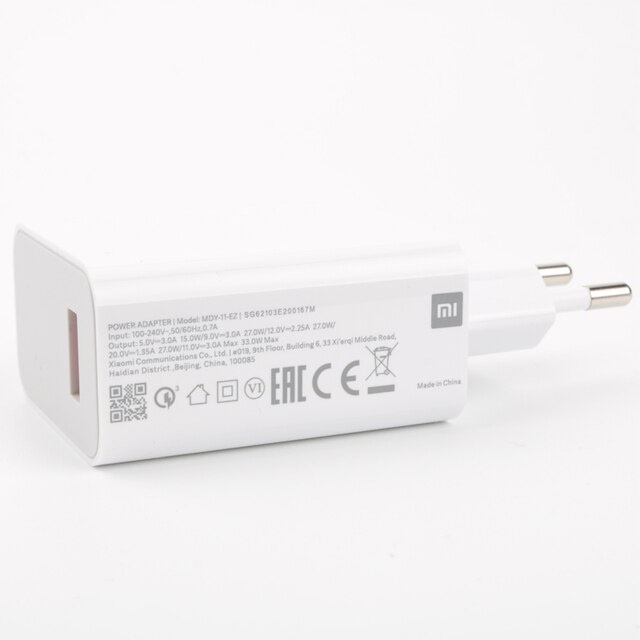 Batok Xiaomi Mi 12 65W Support Fast Charging Adaptor Xiaomi Support Quick Charge 4.0