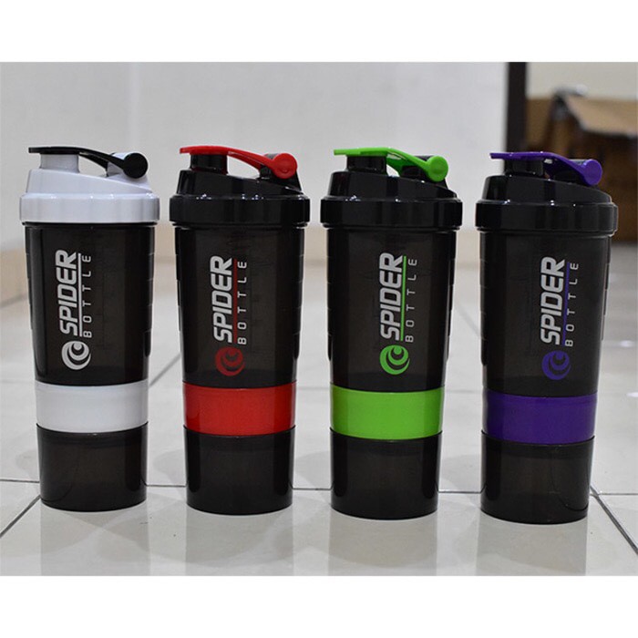 Botol Minum Gym Fitness Shaker Spider Bottle Shaker