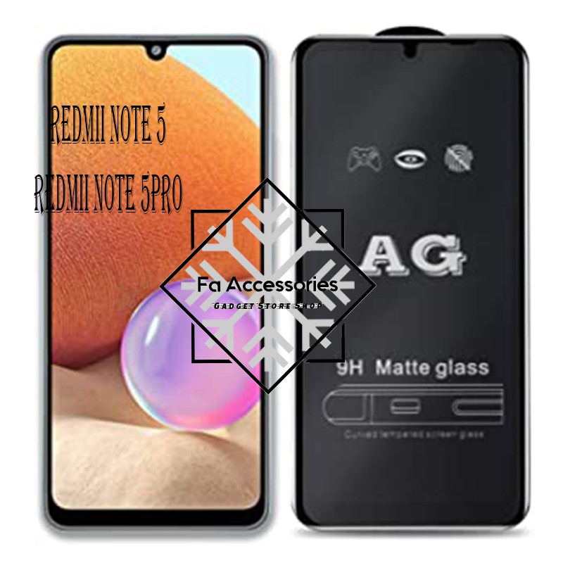 Tempered matte glass Redmii Note 5 5pro anti glear tempered glass matte anti minyak