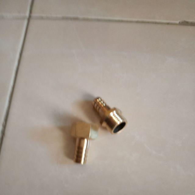 Neple Selang 1/2×1/2 Kuningan Drat Dalam
