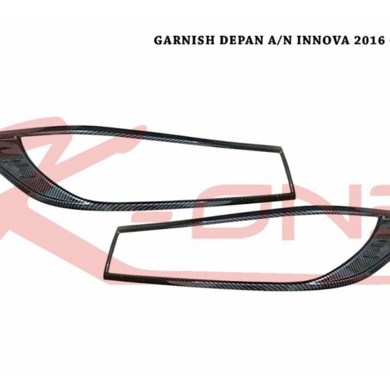 Garnish Lampu Depan All New Innova Reborn 2016 2021 GR Sport carbon