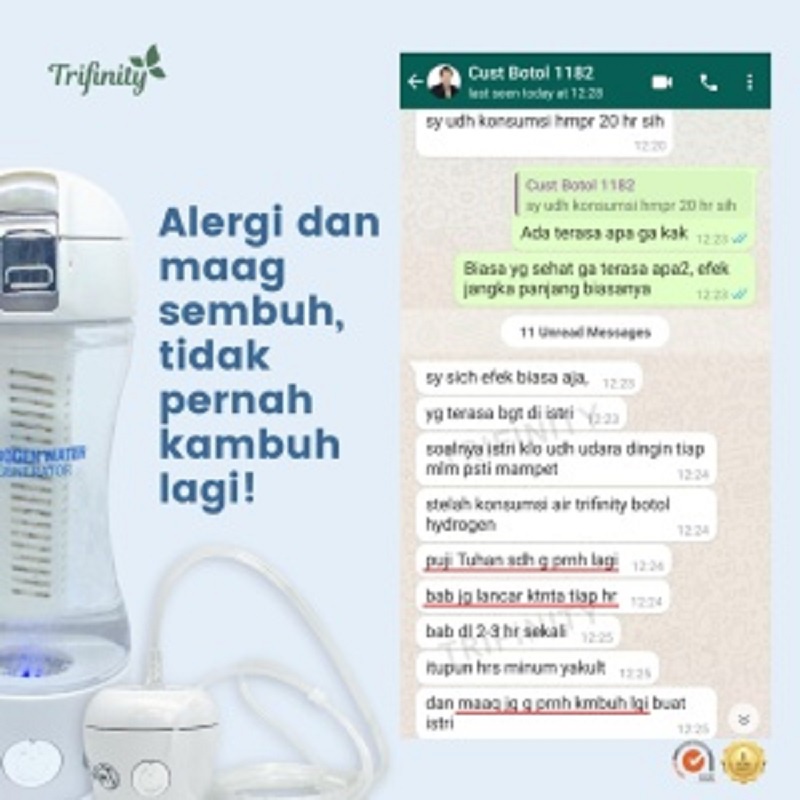 Trifinity Botol Gen2 Garansi 1 Tahun Generasi 2 Inhaler Surabaya