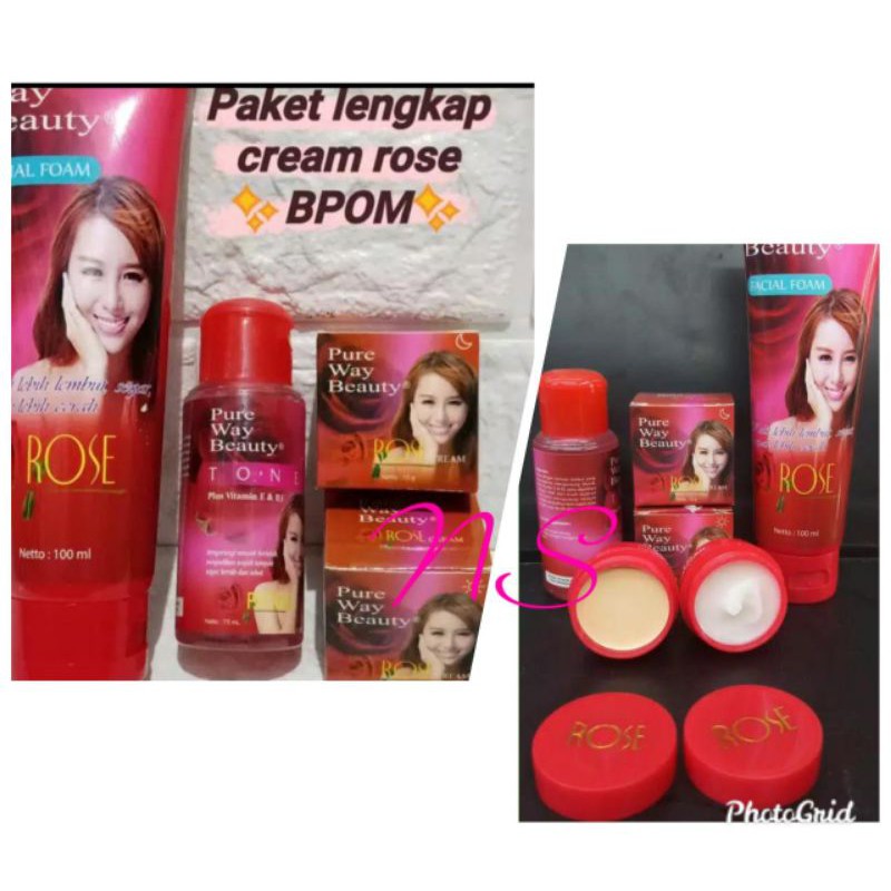 Paket cream rose BPOM