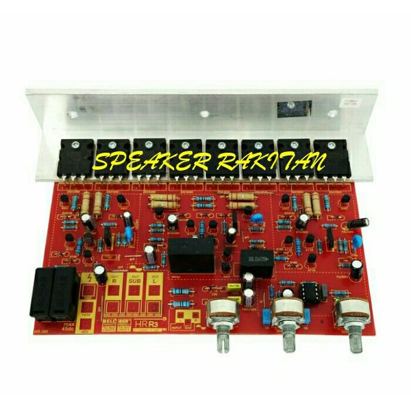 Produk terbaru dari kami Kit Power Amplifier 2.1 Channel HR R3 BGR BELL home theater Silahkan
