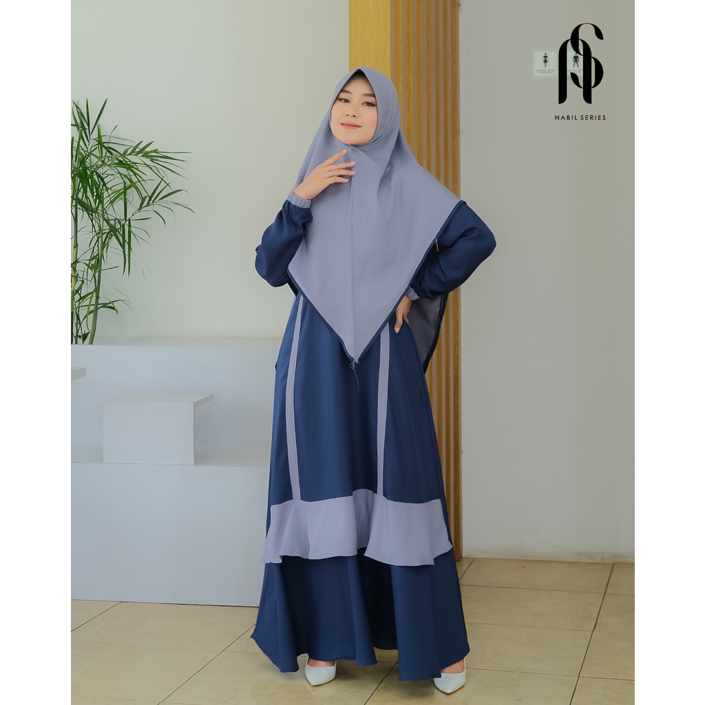 Gamis Alina Syar'i Ori Nabil Series