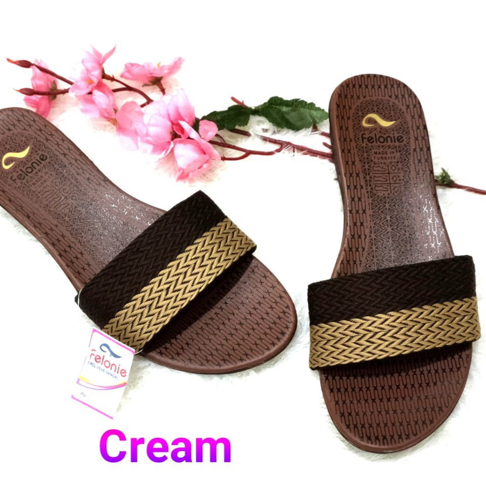 sandal wanita murah selop ( Felonie MRA 01 2 warna + DH 01 ) turki rajut terbaru