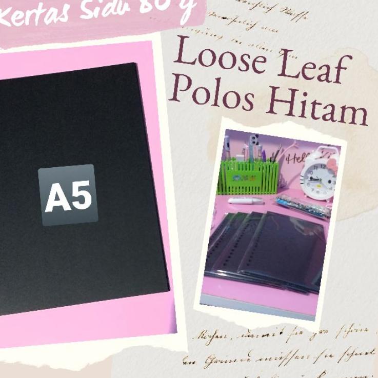 

CSX3j3I--Loose Leaf Polos Hitam A5 50 Lembar