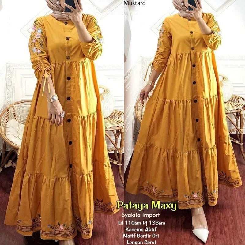 DRESS MUSLIM, Fashion Muslim, baju wanita, dress, gamis, Baju gamis, fashion wanita, Pataya Maxy