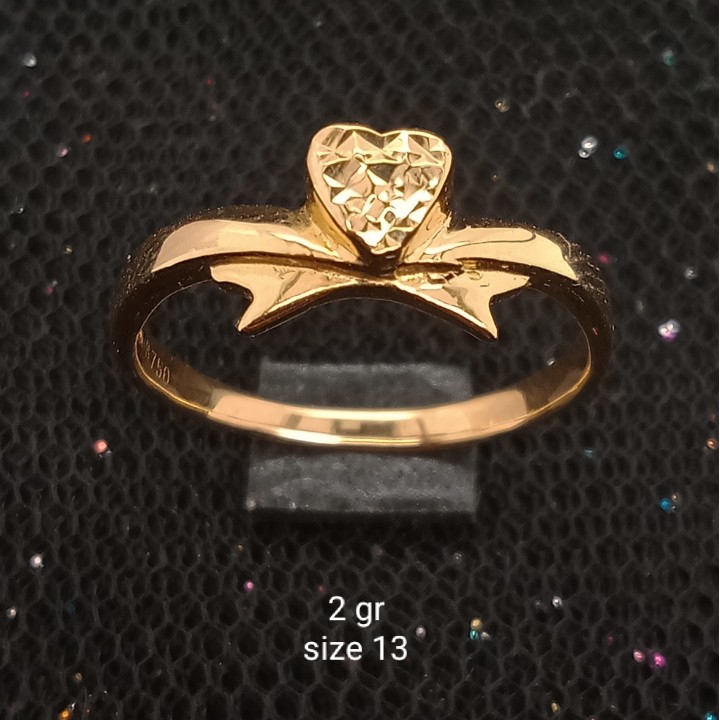 Cincin Emas 17 K - 2 gr Kadar 750 - 2670