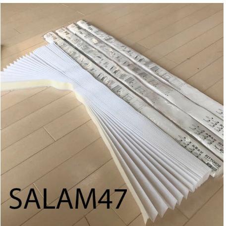 Tirai lipat minimalis / tirai lipat langsung di tempel