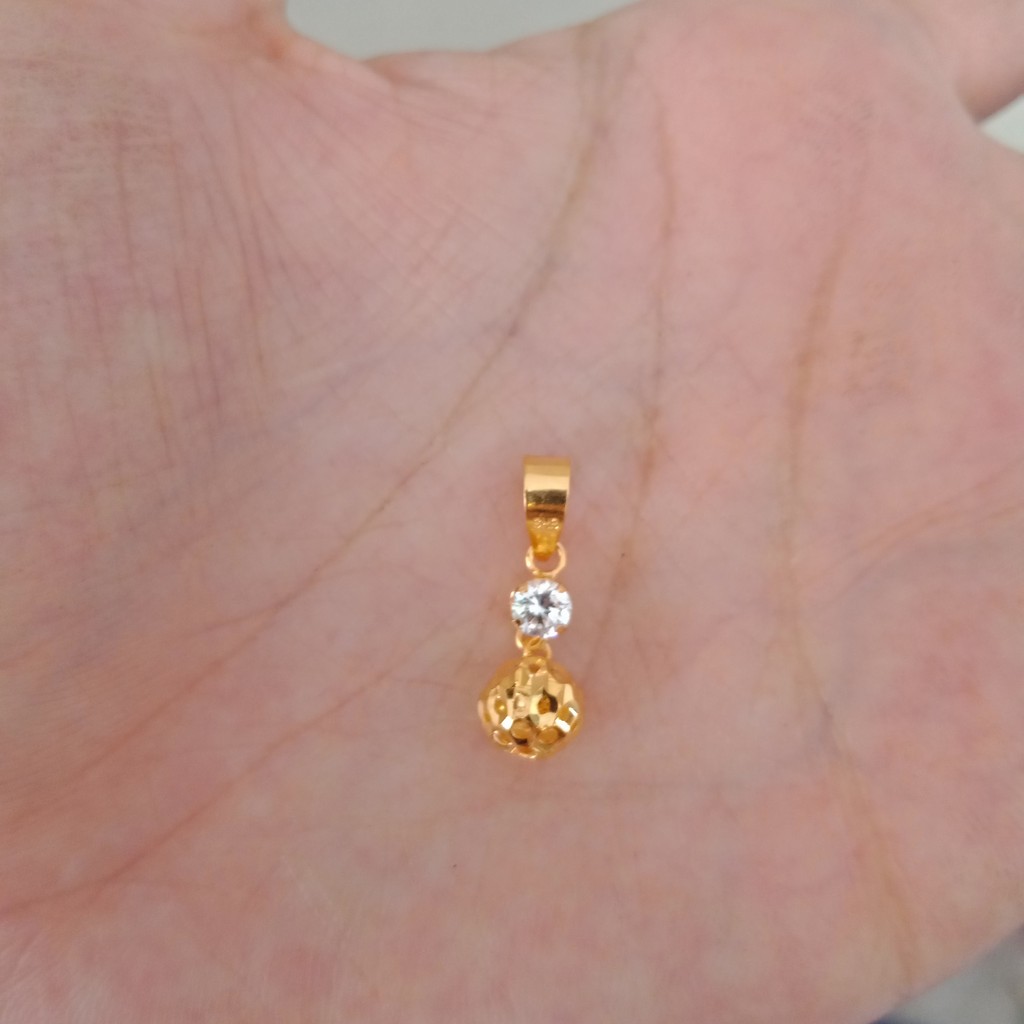 liontin kalung anak dan dewasa emas asli kadar 700 70% 16k 22 surabaya 0,5gram love kerawang gantung permata putih