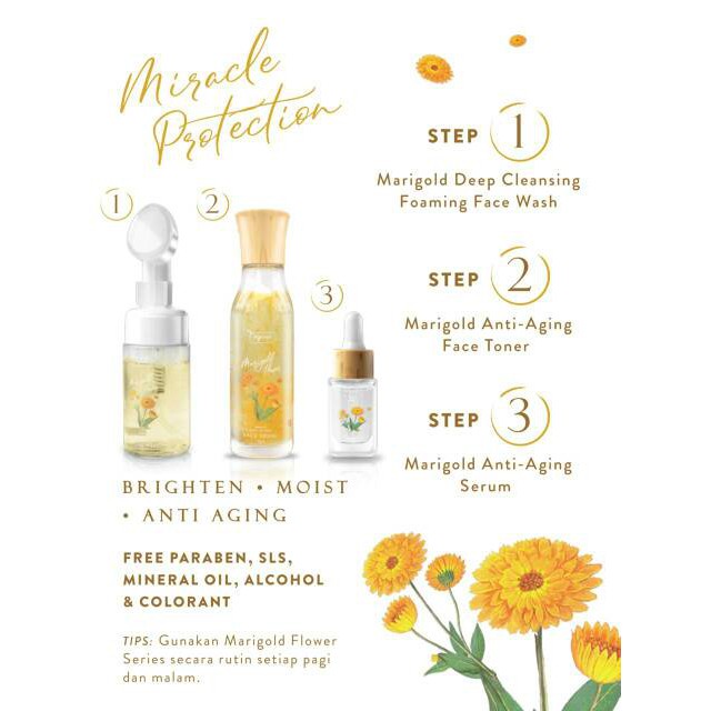 ☘️ CHAROZA ☘️ NPURE Marigold Face Foam / Face Toner / Face Serum (Marigold Series)