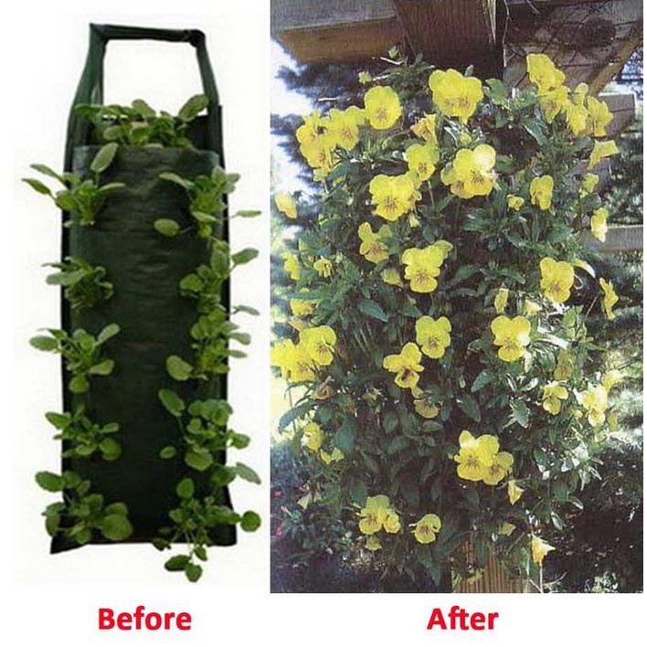 Plant Pouch Pot tanaman Gantung 10 Slits Lubang PLANTER BAG / planterbag