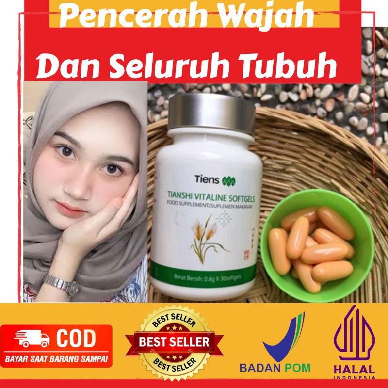 Vitaline Tiens Pemutih Badan Pencerah Wajah Penghilang Flek Hitam Untuk Mata Panda  Penghilang Jeraw