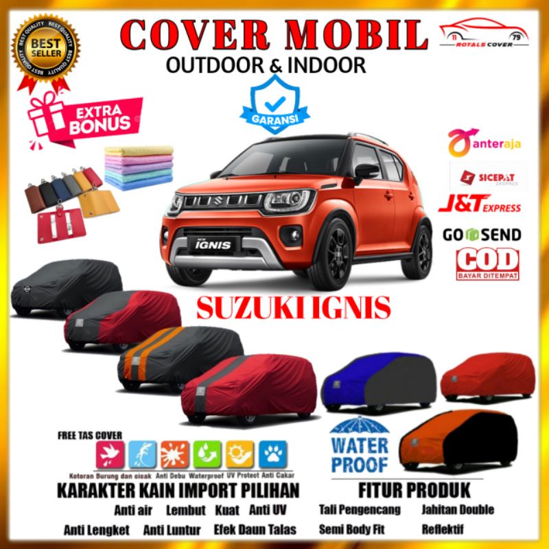 Cover Mobil SUZUKI IGNIS 2016, 2017, 2018, 2019, 2020, 2021 / Sarung Mobil IGNIS FF21S / Selimut Mantel Tutup Pelindung Mantol Jas Kerudung Penutup Suzuki Ignis Outdoor Waterproof Anti Air