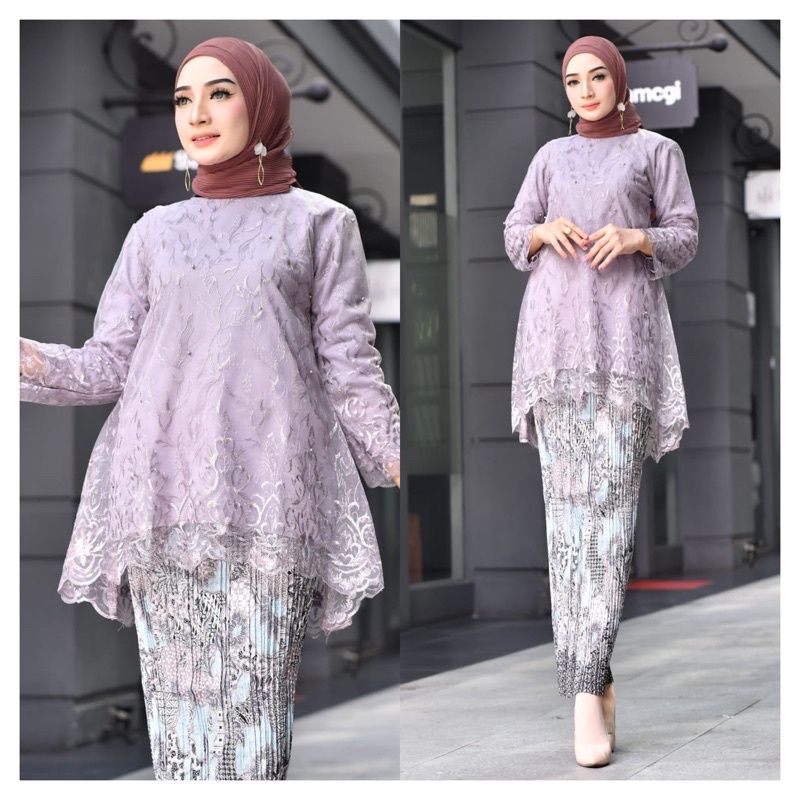 BA SETELAN KEBAYA TUNIK TULLE//KEBAYA WISUDA//KEBAYA PESTA//KEBAYA MODERN BY BA