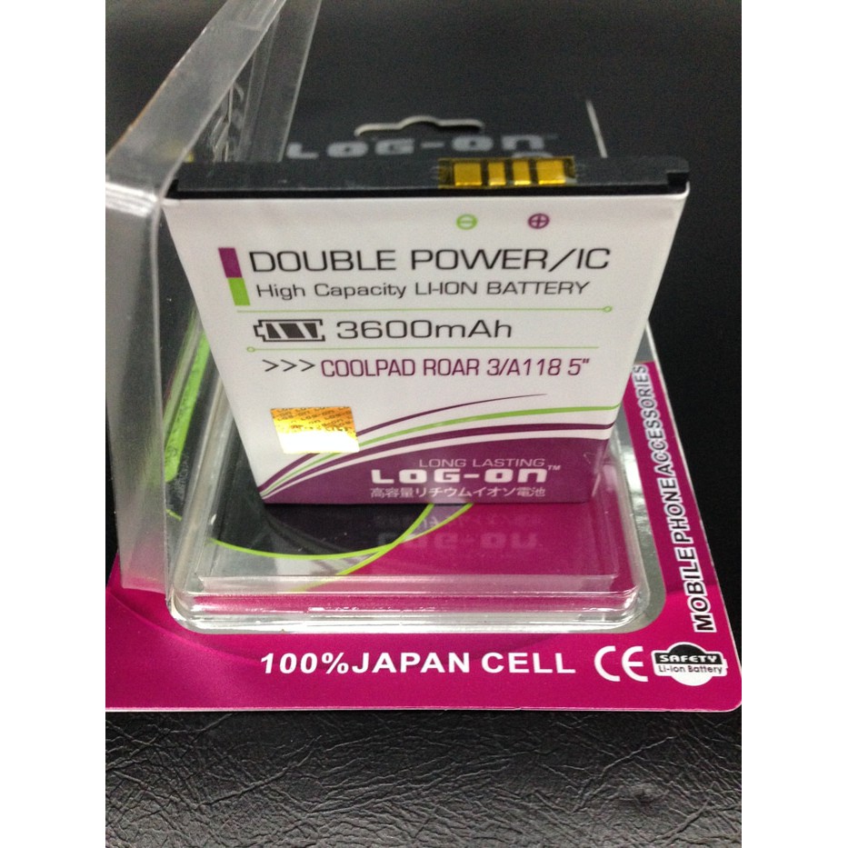 [termurah] Baterai Coolpad Roar 3 A118 5inch Double Power Log on 3600Mah