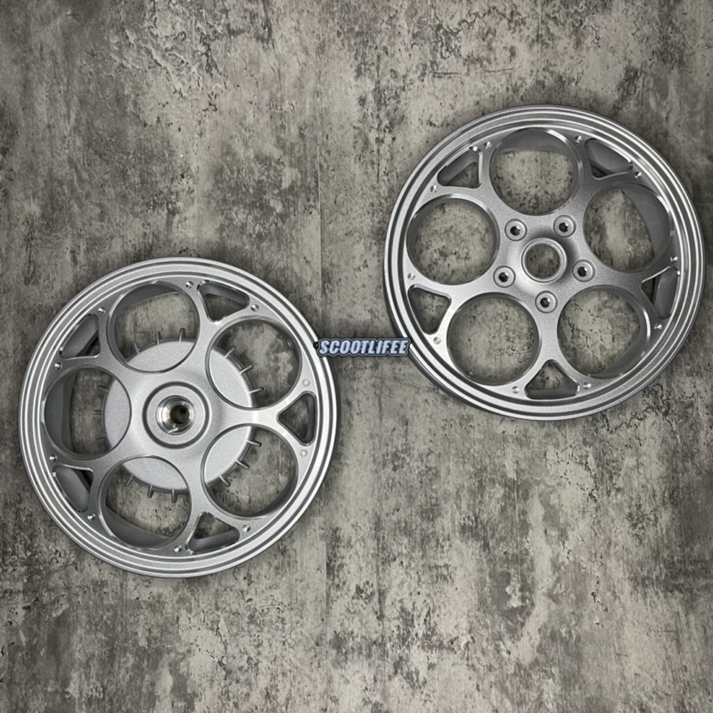 Velg Cnc Luigy Silver Ring 12 For Vespa Sprint Primavera S LX Upsize