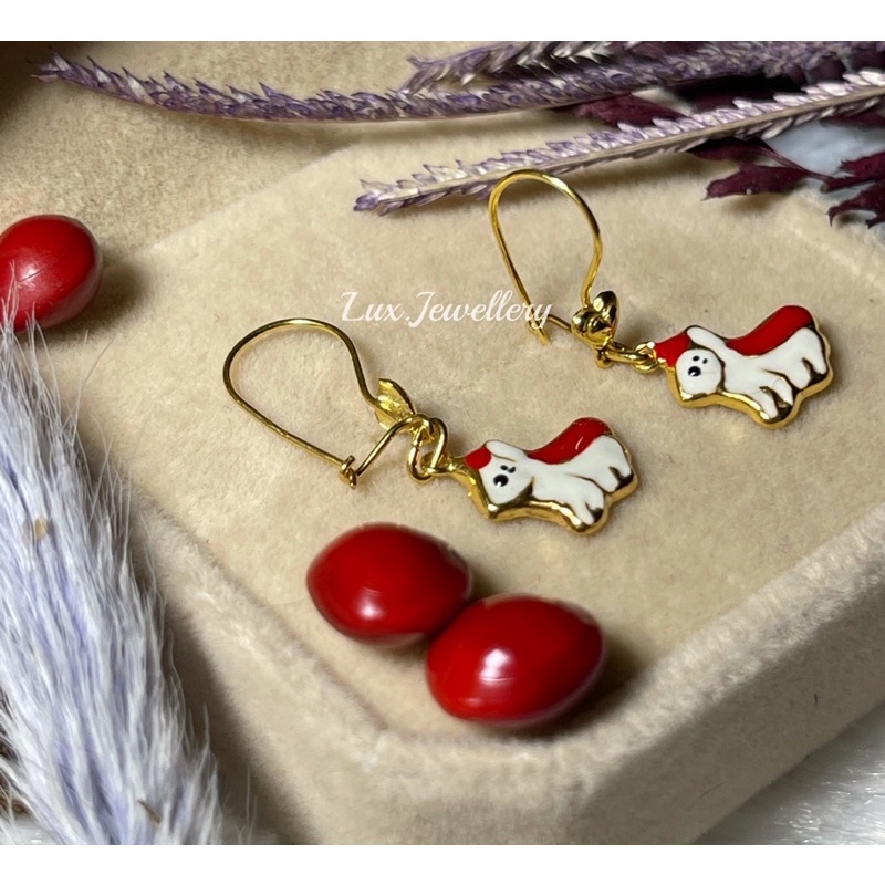 Anting Anak Gantung Unicorn Merah Setengah gram