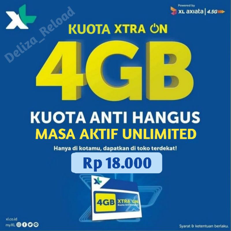 Paket Data xl xtra on 4gb | kuota xl xtra on 4gb