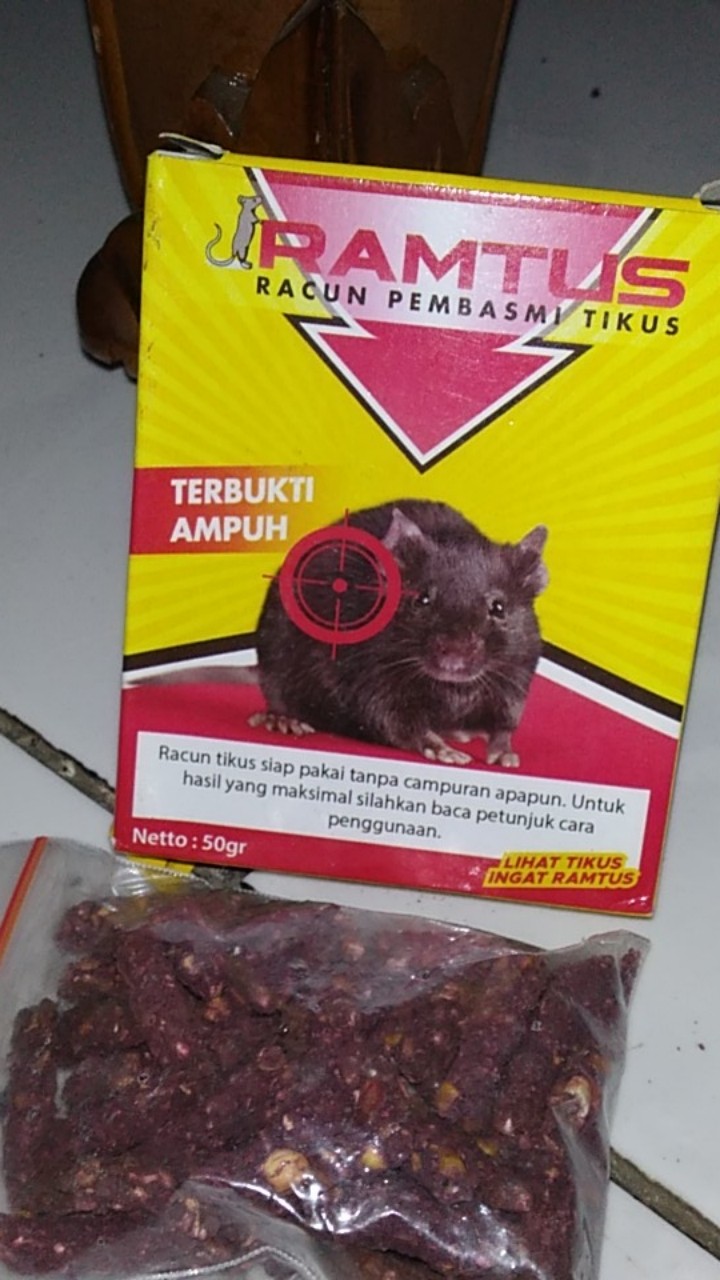 Racun Tikus Ramtus Asli Alami Mati Kering Tidak Bau Pembasmi Pengusir Tikus Super Paling Ampuh 1pack