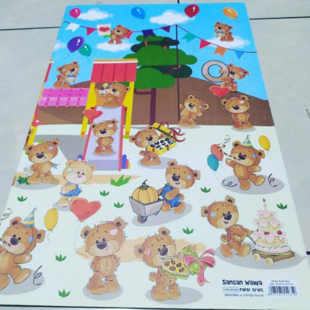 

Kertas kado sansan wawa Bear 5024