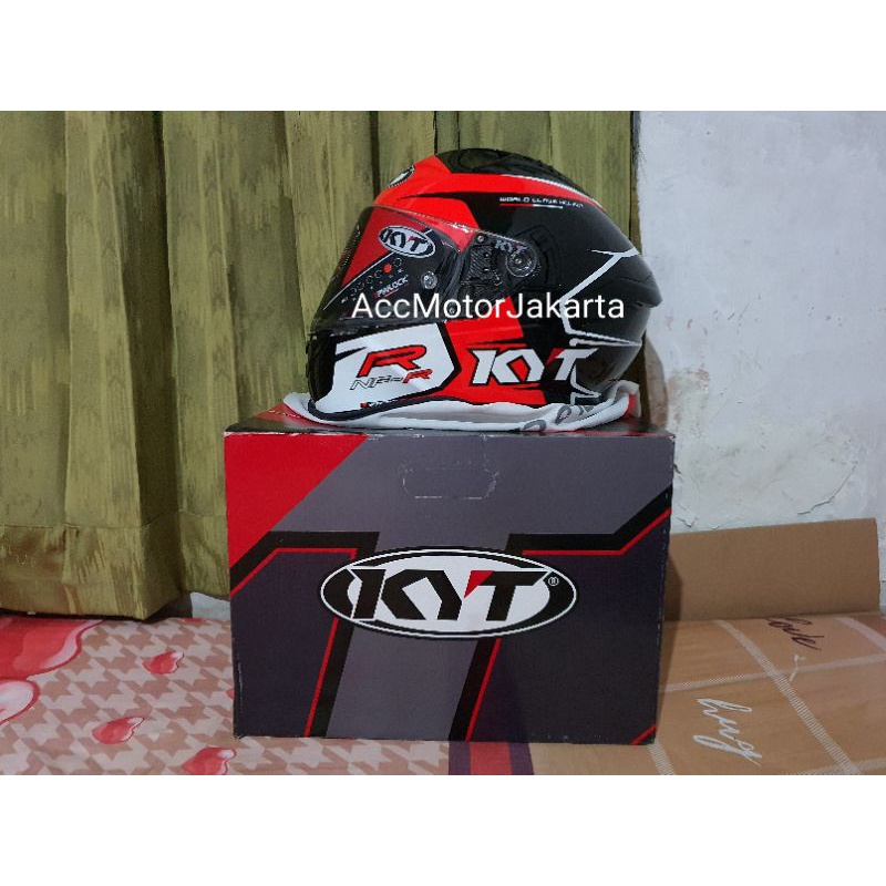 KYT NFR Track Red Black Metalic SNI | Original KYT 100%