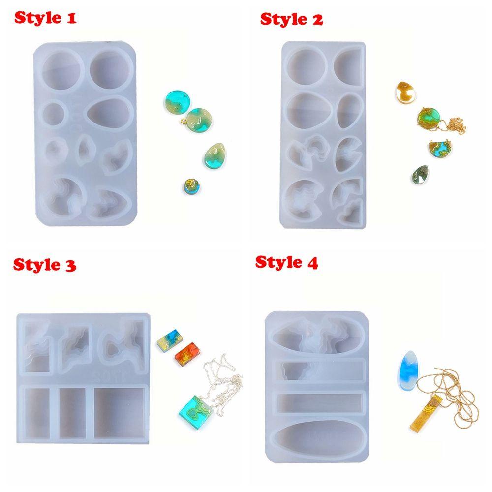 R-flower Resin Cetakan Gantungan Kunci Mini Island Crystal Jewelry Making Tools