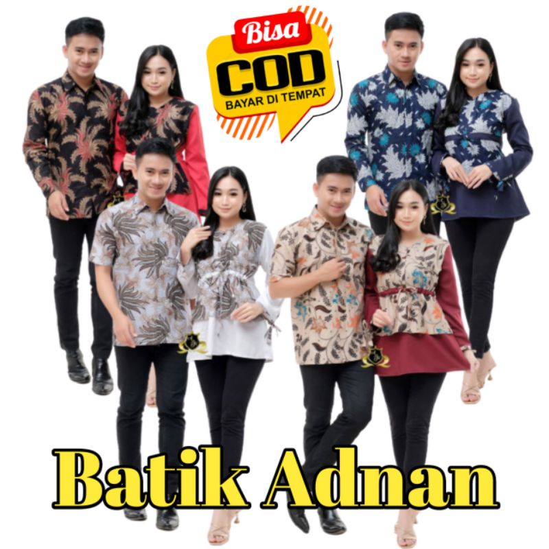 Sarimbit Batik Atasan Model Terbaru / Batik Couple Atasan Blus Batik Kombinasi Moscrepe Couple