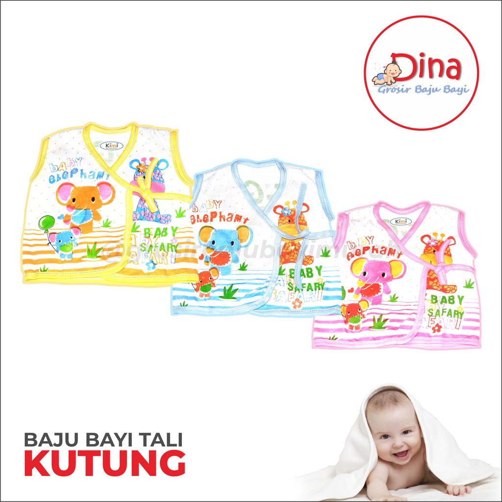 3 PCS baju bayi atasan TALI SINGLET bayi baru lahir